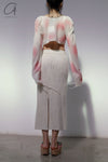 SWAYING/KNIT Velvet Straight Skirt SW212XZ23 PS36